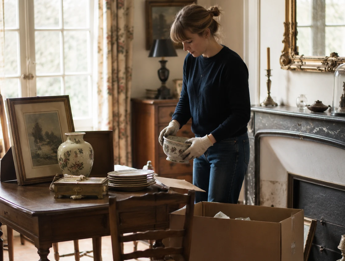 Tri d’objets et de mobilier lors d’un débarras raisonné